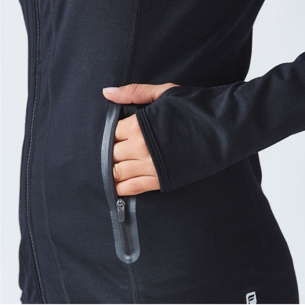 Fabletics Jojo Performance Jacket Black Size Medi… - image 4